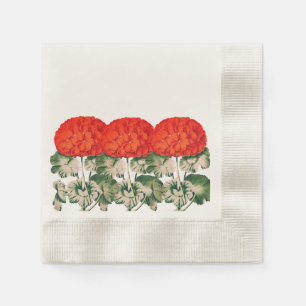 Guardanapo De Papel Vintage Geranium Trio - negrito floral