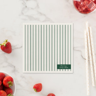 Guardanapo De Papel Vintage Green & Ecru Napkins para Recepção de casa