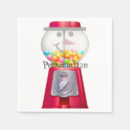 Guardanapo De Papel Vintage Gumball Machine Snowman