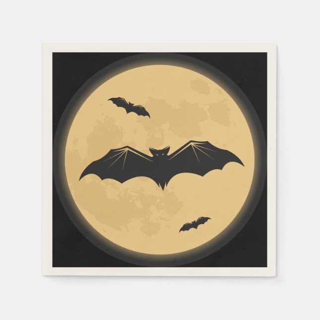 Guardanapo De Papel Vintage Halloween Design (Frente)