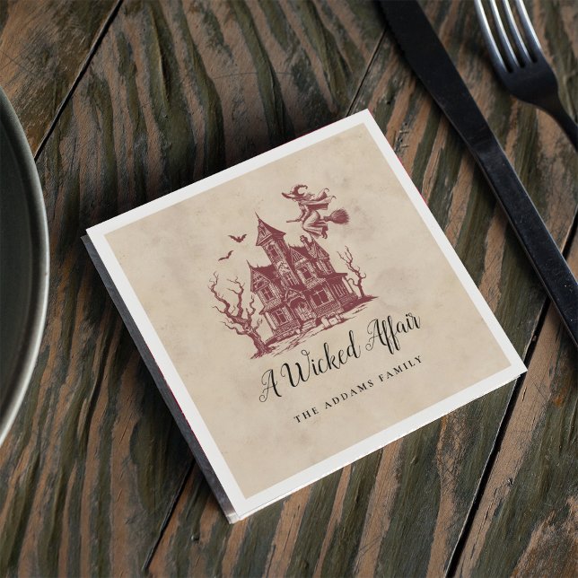 Guardanapo De Papel Vintage Hunted House Witeen Party (Criador carregado)