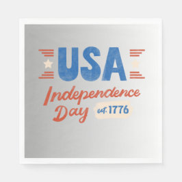 Guardanapo De Papel Vintage Independent Day Napkin