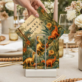 Guardanapo De Papel Vintage Jungle Dinosaur Baby Shower