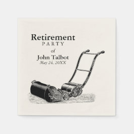 Guardanapo De Papel VINTAGE Lawn Mower Retirement Party - Papéis Nápol