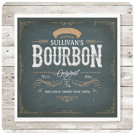 Guardanapo De Papel Vintage Look ADD NAME American Bourbon Whiskey Bar