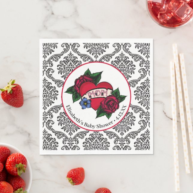 Guardanapo De Papel Vintage Mãe Tattoo Paper Napkins (Insitu)