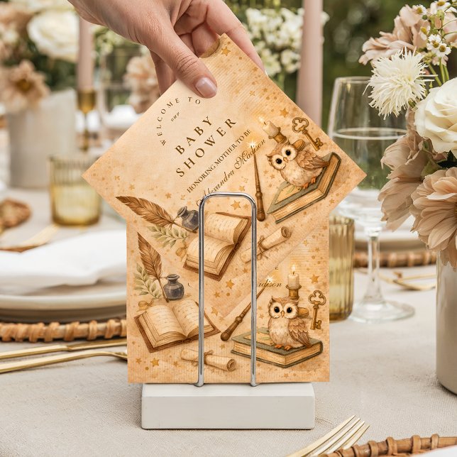 Guardanapo De Papel Vintage Magic Potion Baby Shower (Criador carregado)