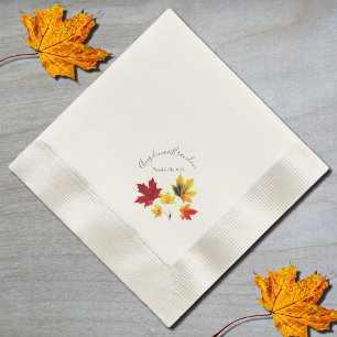 Guardanapo De Papel Vintage Maple Folhas - casamento