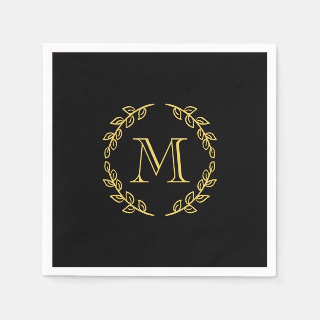 Guardanapo De Papel Vintage Monogram (Frente)