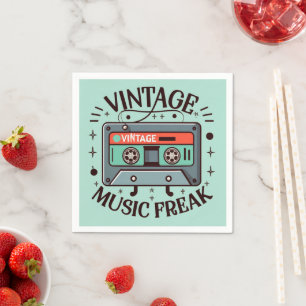 Guardanapo De Papel Vintage Music Freak