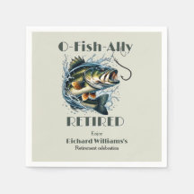 Vintage OFishAlly Reformado Peixes Grandes Tomam O