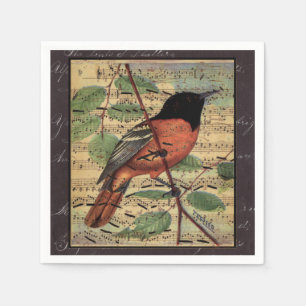 Guardanapo De Papel Vintage Oriole na música
