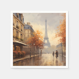 Guardanapo De Papel Vintage outono em Paris França