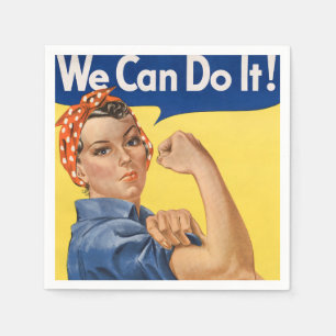 Guardanapo De Papel Vintage Patriotic Rosie, o Ribeirão, podemos fazê-