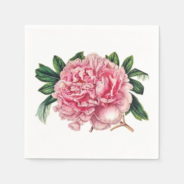 Guardanapo De Papel Vintage Peony (Frente)