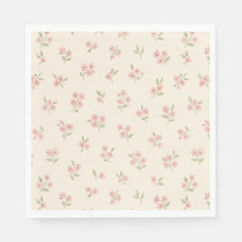 Guardanapo De Papel Vintage Pink Floral Napkins