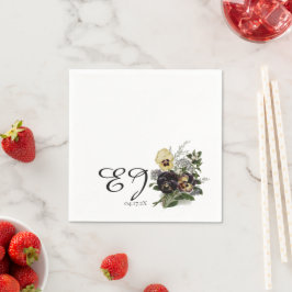 Guardanapo De Papel Vintage Purple Pansy