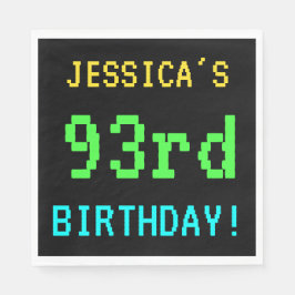 Guardanapo De Papel Vintage/Retro Jogo de Vintage Divertido - 93º Aniv