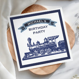 Guardanapo De Papel Vintage Retro Train Party Paper