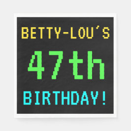 Guardanapo De Papel Vintage/Retro Video Game de Diversão - Aspecto 47º