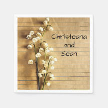 Vintage Rustic Dourado e White Lily Floral