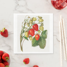 Guardanapo De Papel Vintage Strawberry Branch