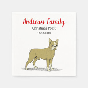 Guardanapo De Papel Vintage Stylized French Bulldog C