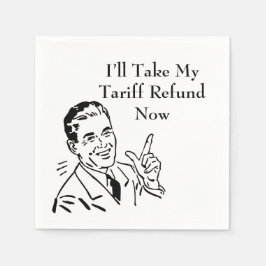 Guardanapo De Papel Vintage Tariff Refund Check