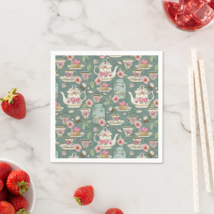 Guardanapo De Papel Vintage Tea Party