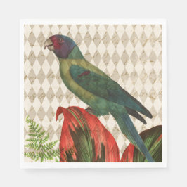 Guardanapo De Papel Vintage Tropical Parrot