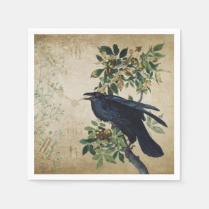 Guardanapo De Papel Vintage Victorian Raven Decoupage - Reino Gótico