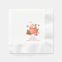 Guardanapo De Papel Vintage Winter Snowflake Festive Smore Baby Shower