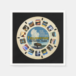 GUARDANAPO DE PAPEL VINTAGE YELLOWSTONE NATIONAL PARK THEMTY PARTITY