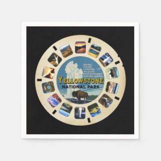 GUARDANAPO DE PAPEL VINTAGE YELLOWSTONE NATIONAL PARK THEMTY PARTITY