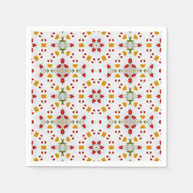 Guardanapo De Papel Vintagem do Meio século Atômica (Frente)