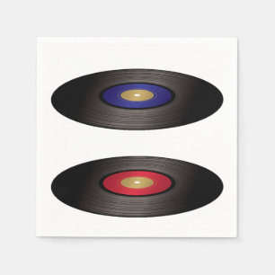 Guardanapo De Papel Vinyl Records Paper Napkins