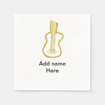 Violão acústico brilho dourado adicionar nome dood