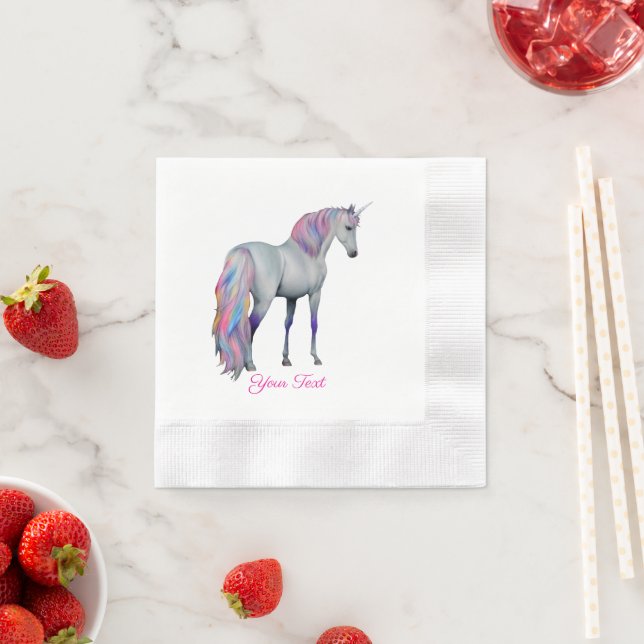 Guardanapo De Papel Violetta- Einhorn, stehend -  (Insitu)