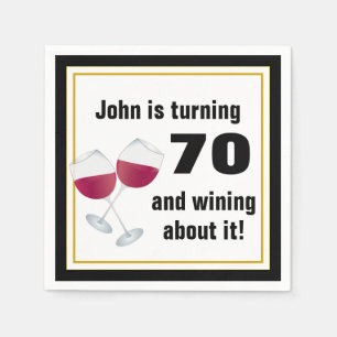 Guardanapo De Papel Virando 70 e vencendo sobre isso