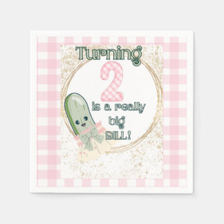 Guardanapo De Papel Virar 2 é um grande dilúvio! Aniversário Napkins