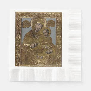 Guardanapo De Papel Virgem Maria e a criança do cristo