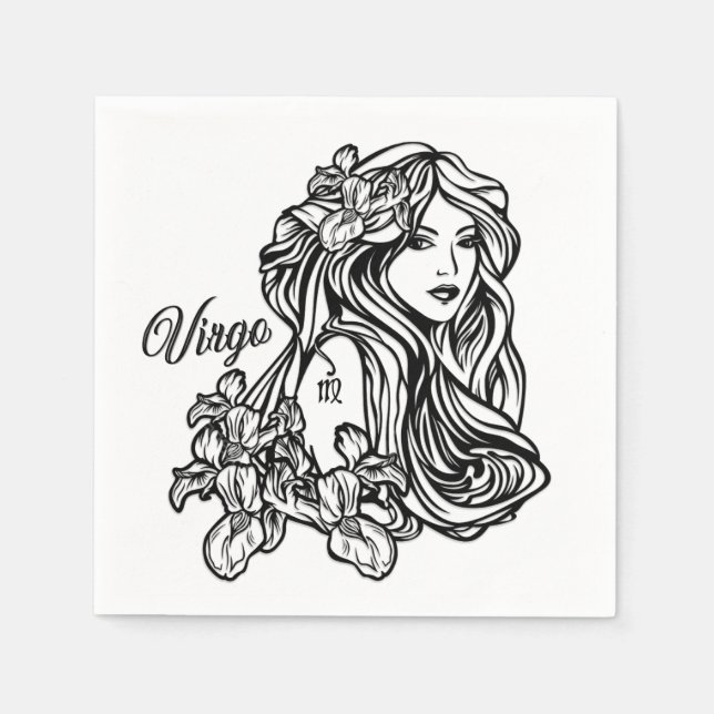 Guardanapo De Papel Virgem Zodíaco da Virgem (Frente)