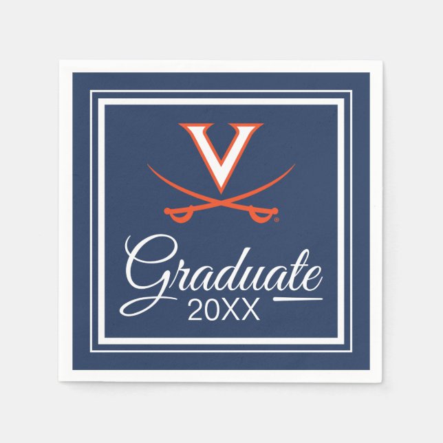 Guardanapo De Papel Virginia Cavaliers | Graduação (Frente)