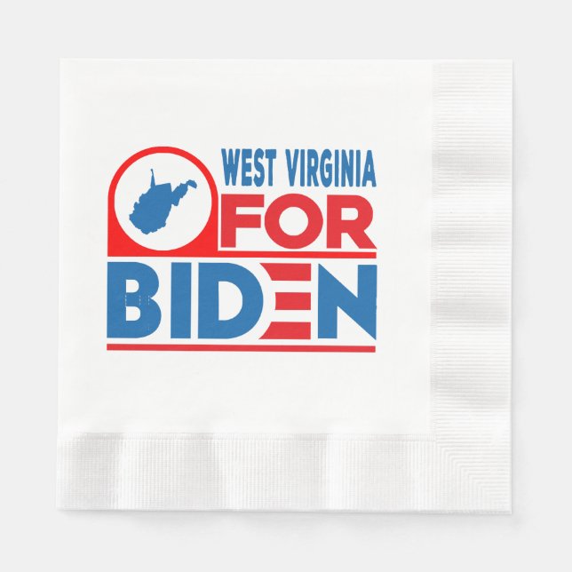 Guardanapo De Papel VIRGÍNIA OCIDENTAL Para Biden (Frente)