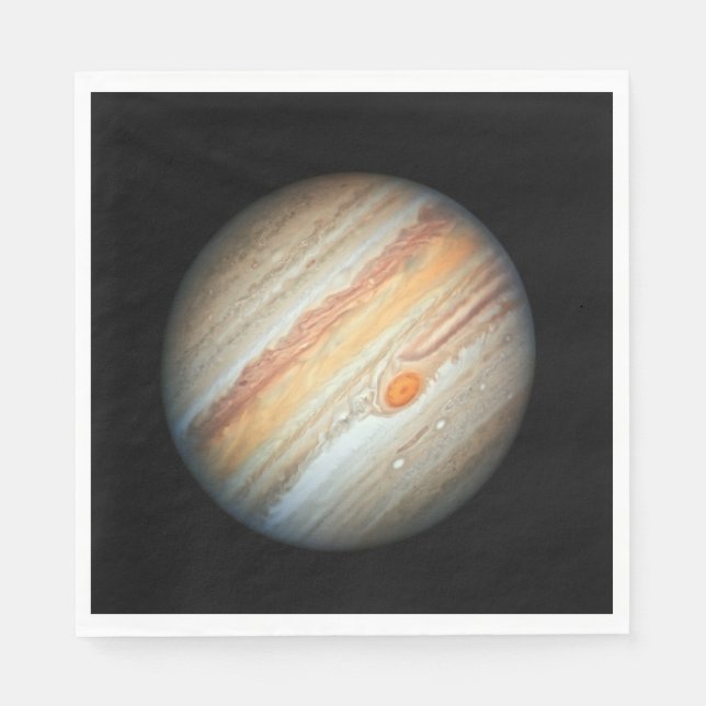 Guardanapo De Papel Visão do Planeta Júpiter (Telescópio Hubble) (Frente)