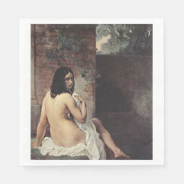Guardanapo De Papel Visão traseira de um couro (Francesco Hayez)