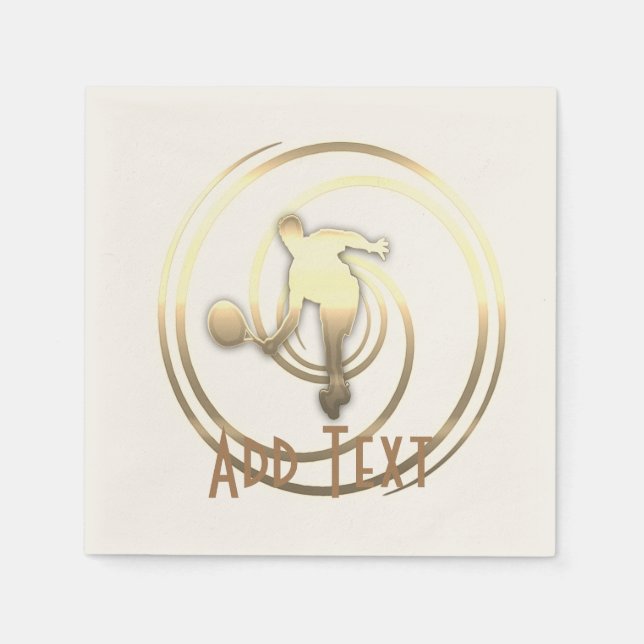 Guardanapo De Papel Vista de Férias Douradas (Frente)