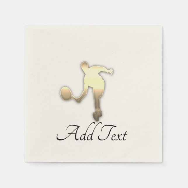 Guardanapo De Papel Vista de Férias Douradas (Frente)