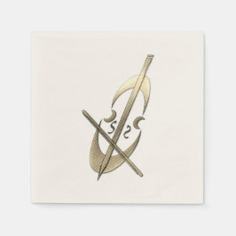 Guardanapo De Papel Vista de Férias Douradas