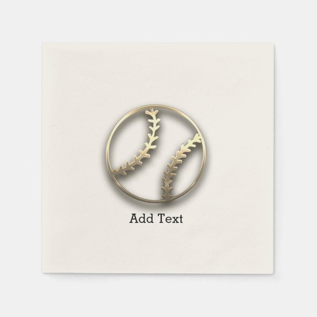 Guardanapo De Papel Vista de Férias Douradas (Frente)